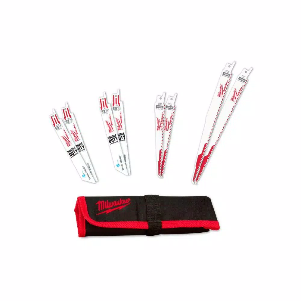 Discount ⌛ Milwaukee SAWZALL Wood And Metal Cutting Bi-Metal Reciprocating Saw Blade Set (8 Piece) 💯