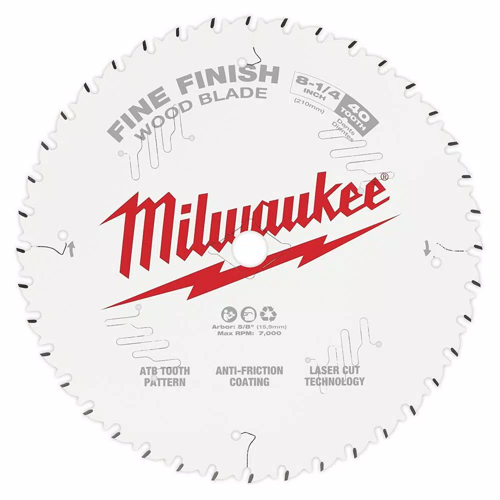 Brand new 🔔 Milwaukee 8-1/4 In. X 40-Tooth Fine Finish Circular Saw Blade 😉 7 Brand new 🔔 Milwaukee 8-1/4 In. X 40-Tooth Fine Finish Circular Saw Blade 😉 - Image 5