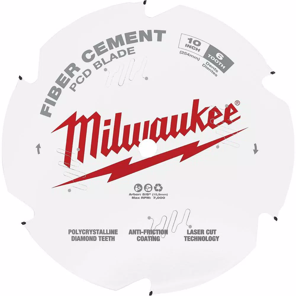 Best reviews of 🤩 Milwaukee 10 In. X 6-Tooth Polycrystalline Diamond (PCD) Tipped Fiber Cement Cutting Saw Blade ⌛ -saw-blades Shop unnamed file 118