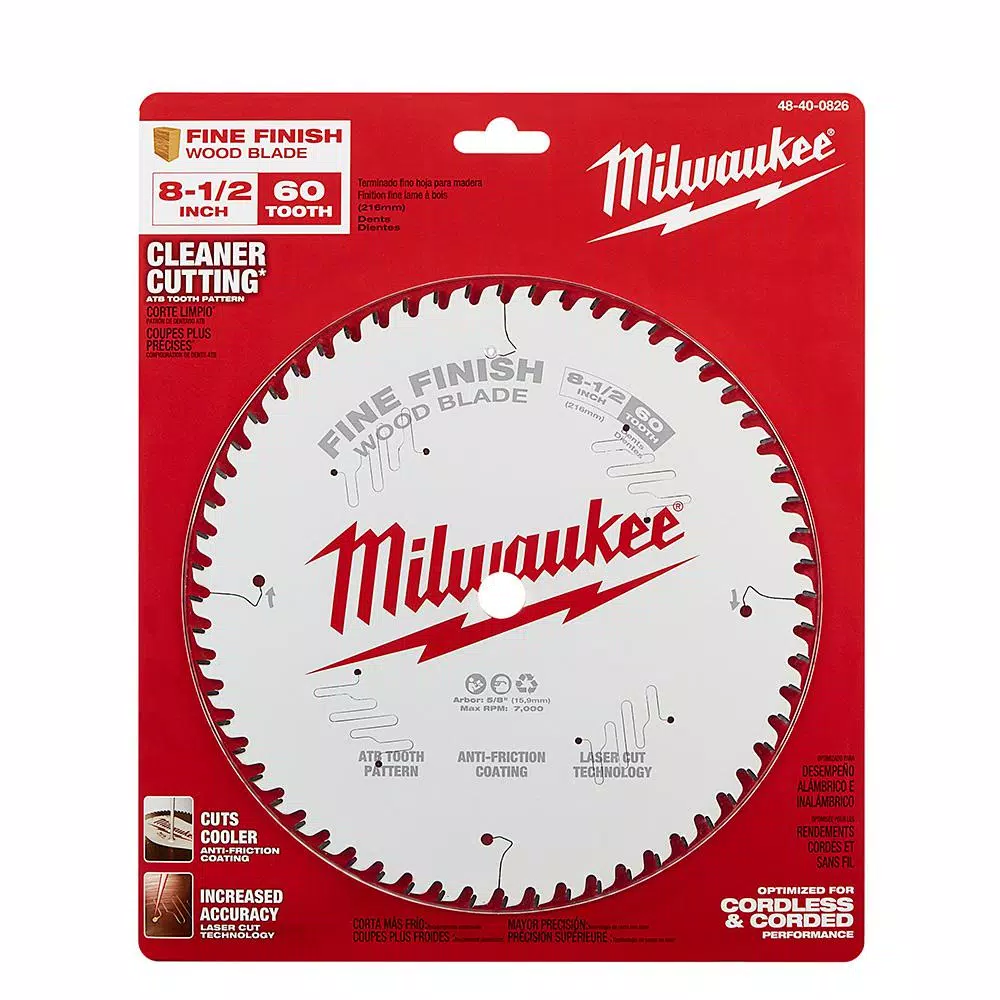 Cheap 🌟 Milwaukee 8-1/2 In. X 60-Tooth Fine Finish Circular Saw Blade 🌟 8 Cheap 🌟 Milwaukee 8-1/2 In. X 60-Tooth Fine Finish Circular Saw Blade 🌟 - Image 6