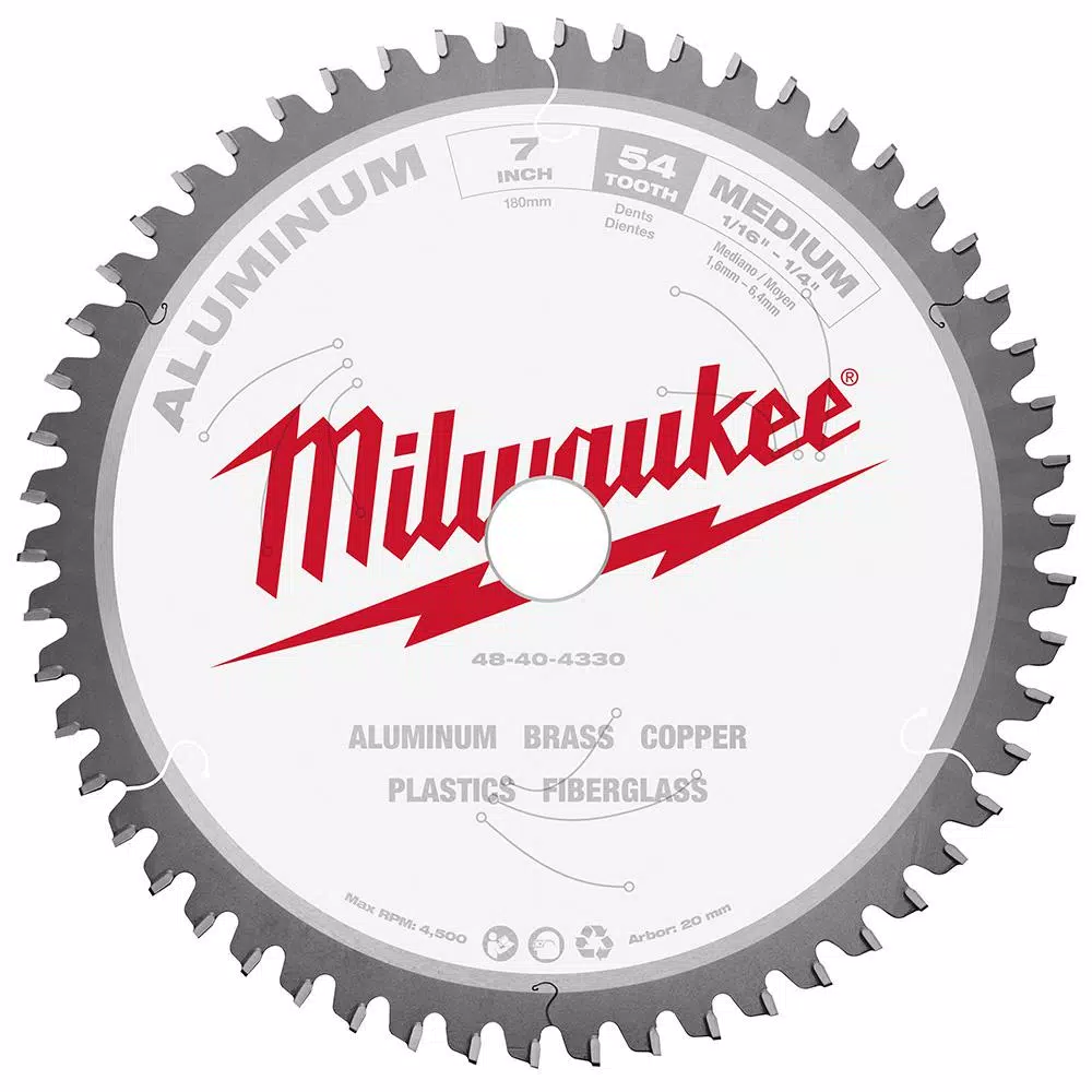 Best reviews of 🌟 Milwaukee 7 In. X 54 Carbide Teeth Aluminum Cutting Circular Saw Blade ❤️ -saw-blades Shop unnamed file 1268