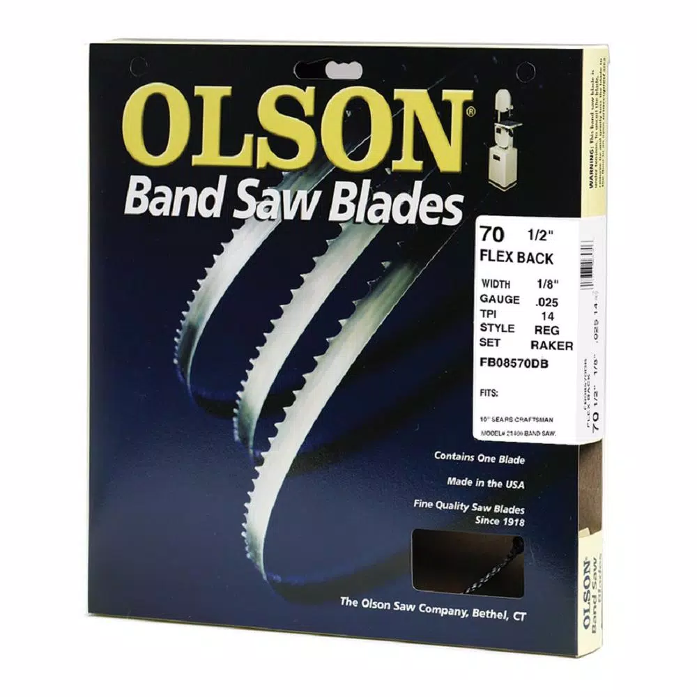 Brand new 🤩 Olson Saw 80 In. L X 1/8 In. With 14 TPI High Carbon Steel With Hardened Edges Band Saw Blade 🌟