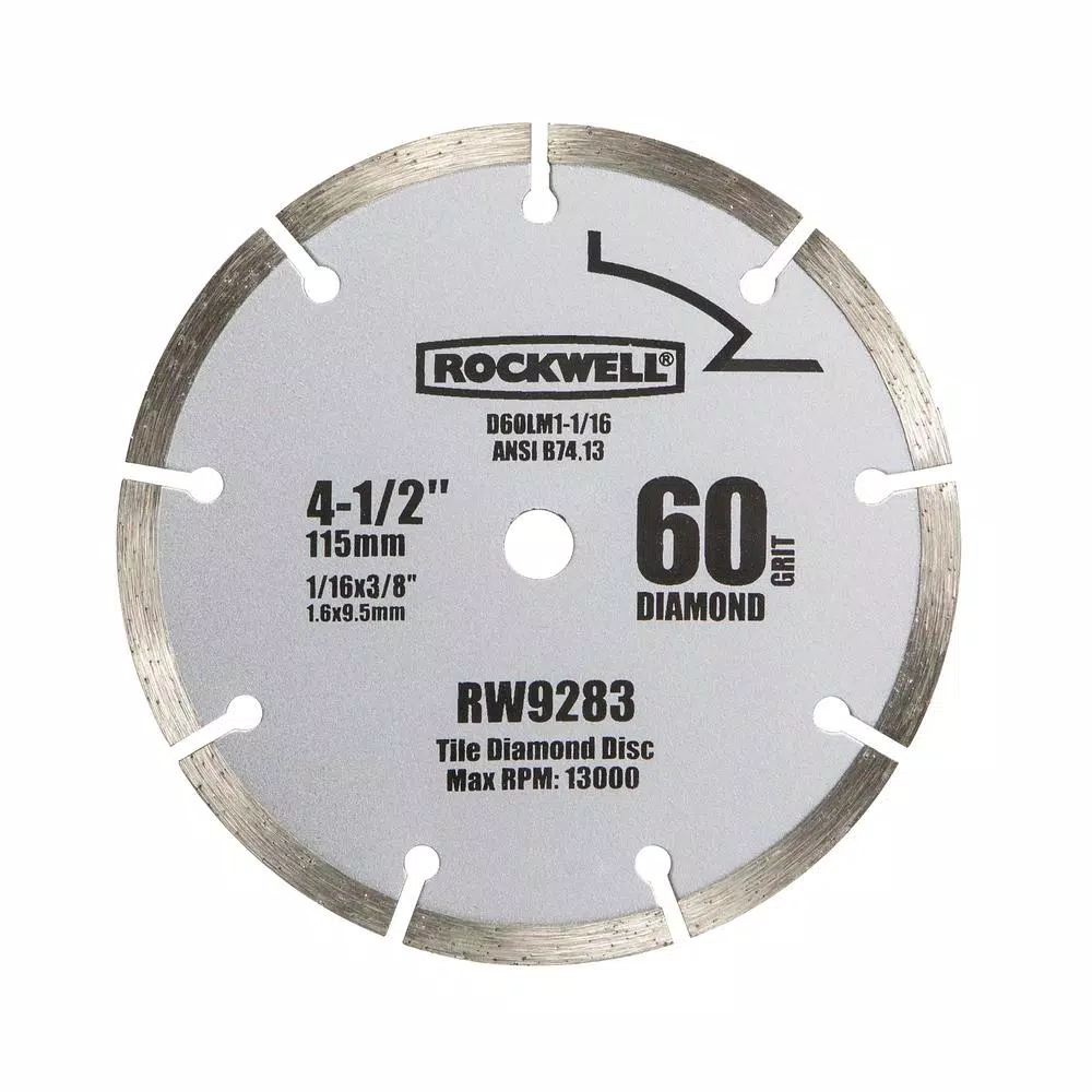 Cheap 🤩 Rockwell 4-1/2 In. 60-Grit Diamond Compact Circular Saw Blade 👍