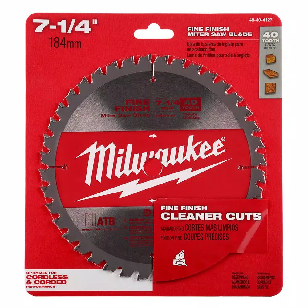 Flash Sale ❤️ Milwaukee 7-1/4 In. 40-Tooth Miter Saw Blade 🌟