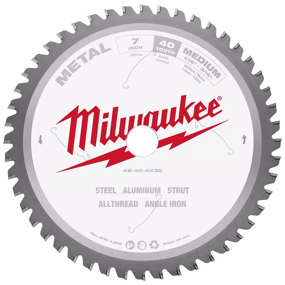 Brand new 🥰 Milwaukee 7 In. X 40 Carbide Teeth Metal Cutting Circular Saw Blade ⌛ 1 Brand new 🥰 Milwaukee 7 In. X 40 Carbide Teeth Metal Cutting Circular Saw Blade ⌛ -saw-blades Shop unnamed file 1478