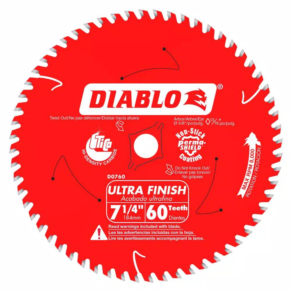 Buy 💯 DIABLO 7-1/4 In. X 60-Tooth Fine Saw Blade 😉