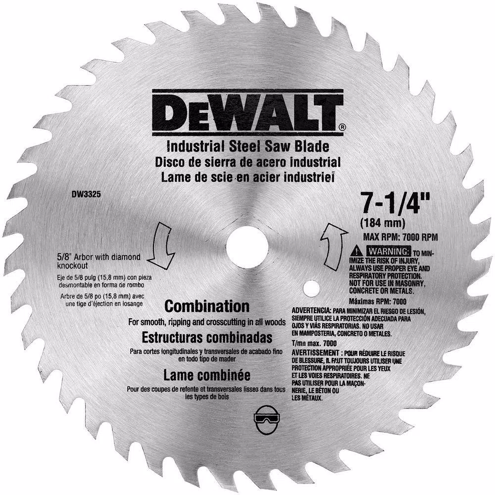 Hot Sale 😍 DEWALT 7-1/4 In. 40-Teeth Steel Combo Saw Blade ✔️