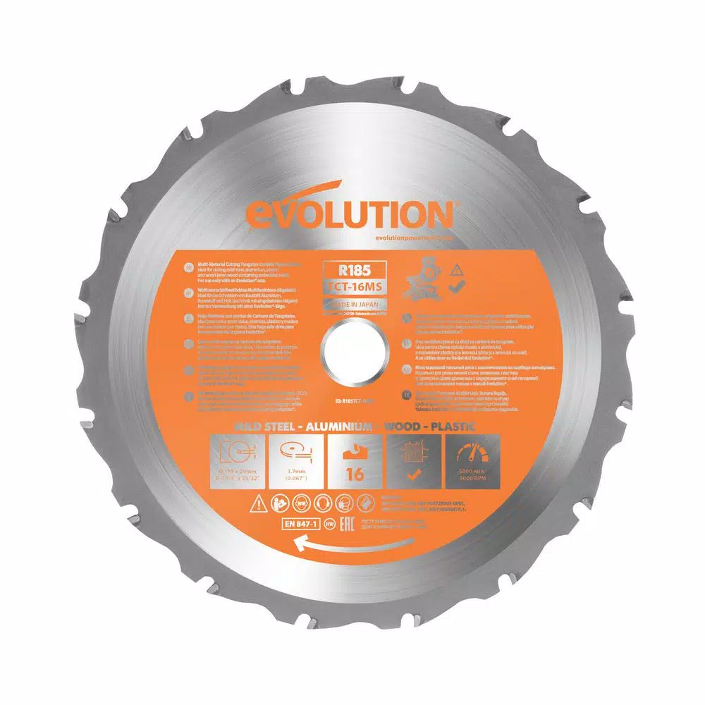 Hot Sale ⌛ Evolution Power Tools 7-1/4 In. 20-T Multi-Material Replacement Miter Saw Blade 😀