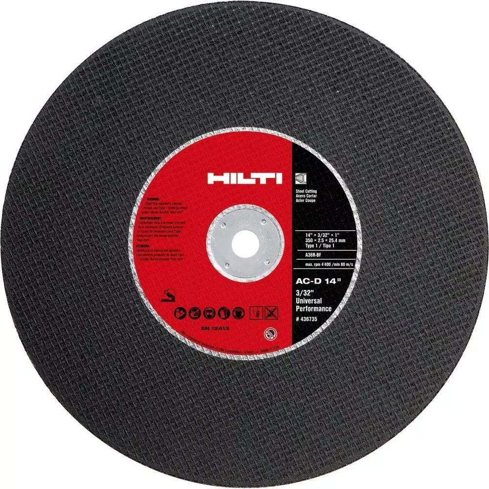 Discount β Hilti 14 In. X 3/32 In. X 1 In. Abrasive Blade Universal Premium Pack (10-Piece) β¨