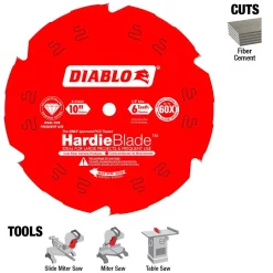 Flash Sale 🤩 DIABLO 10 In. X 6-Teeth Polycrystalline Diamond (PCD) Tipped James Hardie/Fiber Cement Saw Blade ❤️ -saw-blades Shop unnamed file 1627