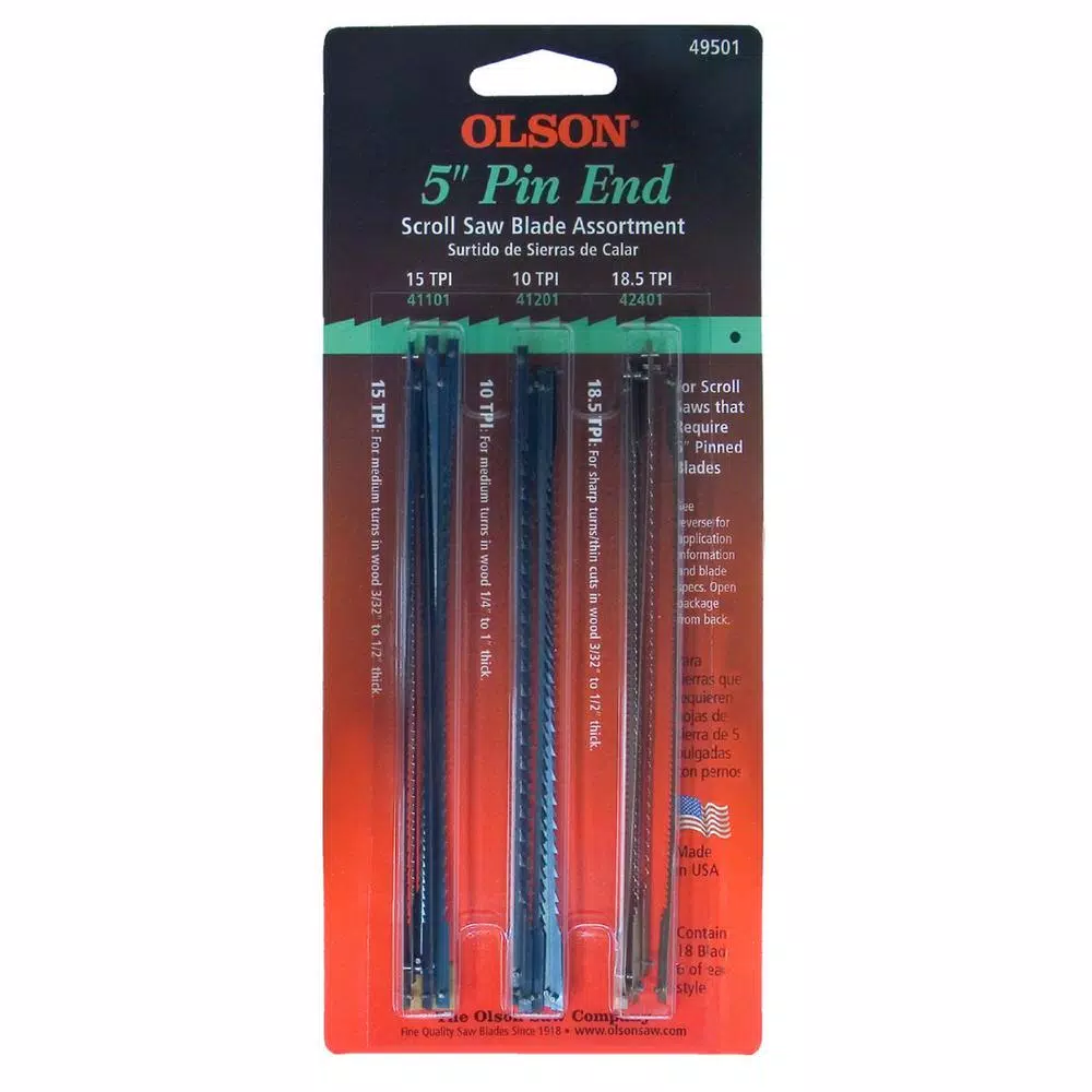 Discount ๐ Olson Saw Copy 2 5 In. L Plain End Precision Ground Scroll Saw Blade Assortment With 6 Each PG49502, PG49702 And PG49902 ๐ 4 Discount ๐ Olson Saw Copy 2 5 In. L Plain End Precision Ground Scroll Saw Blade Assortment With 6 Each PG49502, PG49702 And PG49902 ๐ - Image 2