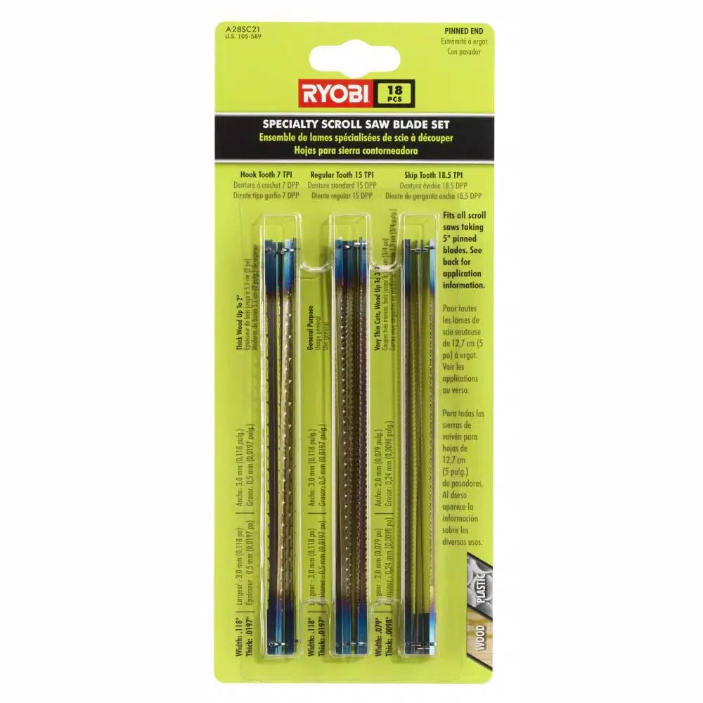 Best Sale π₯° RYOBI Regular Tooth Scroll Saw Blades Assortment (18-Piece) π 4 Best Sale π₯° RYOBI Regular Tooth Scroll Saw Blades Assortment (18-Piece) π - Image 3