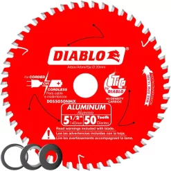 Cheapest 🌟 DIABLO 5-1/2 In. X 50-Teeth Aluminum Cutting Saw Blade With Bushings ⭐