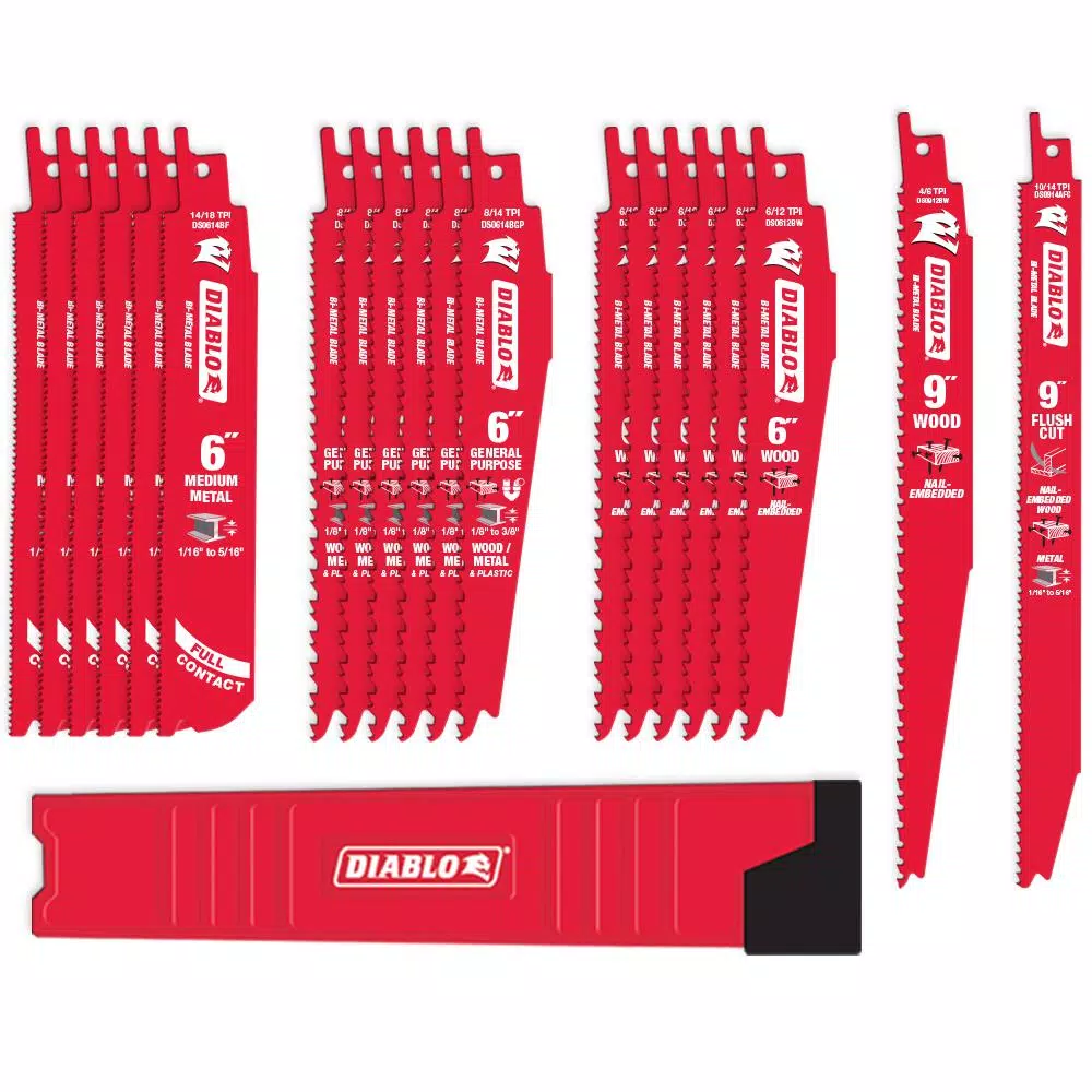 Budget 👍 DIABLO 20-Piece Bi-Metal Reciprocating Saw Blade Set ⭐ 3 Budget 👍 DIABLO 20-Piece Bi-Metal Reciprocating Saw Blade Set ⭐