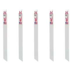 Brand new ๐ Milwaukee 12 In. 18 Teeth Per In. Medium Metal Cutting SAWZALL Reciprocating Saw Blades (5 Pack) ๐คฉ