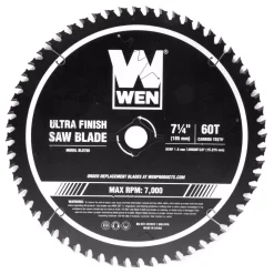 Budget 🌟 WEN 7.25 In. 60-Tooth Carbide-Tipped Professional Ultra Fine-Finish Circular Saw Blade With Cool-Cut 🧥 Coating 😍