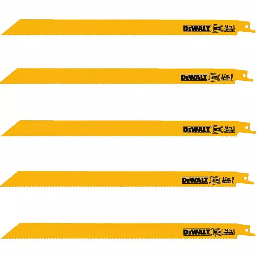 Buy π― DEWALT 12 In. 14 Teeth Per In. Straight Back Bi-Metal Reciprocating Saw Blade (5-Pack) 𧨠3 Buy π― DEWALT 12 In. 14 Teeth Per In. Straight Back Bi-Metal Reciprocating Saw Blade (5-Pack) π§¨