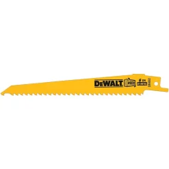 Hot Sale 😍 DEWALT 6 In. 6 Teeth Per In. Taper Back Bi-Metal Reciprocating Saw Blade (5-Pack) 😍 -saw-blades Shop unnamed file 2000