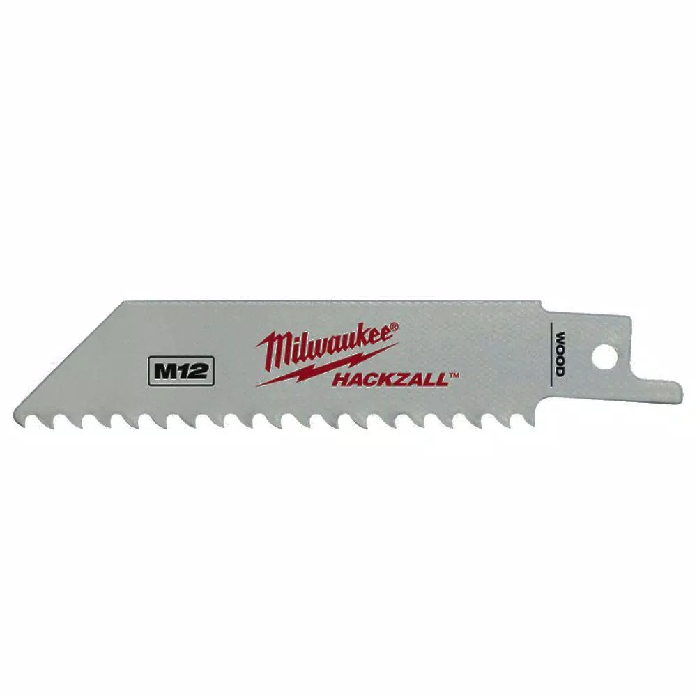 Promo 💯 Milwaukee 4 In. 5 Teeth Per In. Wood Cutting HACKZALL Reciprocating Saw Blades (5 Pack) 😉