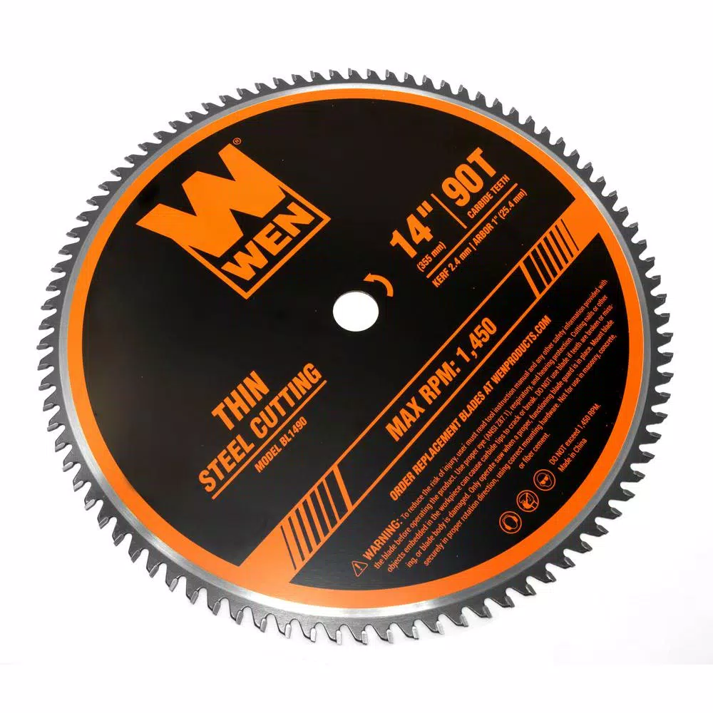 Buy π WEN 14 In. 90-Tooth Carbide-Tipped Professional Metal Saw Blade For Thin Steel Cutting β 6 Buy π WEN 14 In. 90-Tooth Carbide-Tipped Professional Metal Saw Blade For Thin Steel Cutting β - Image 4