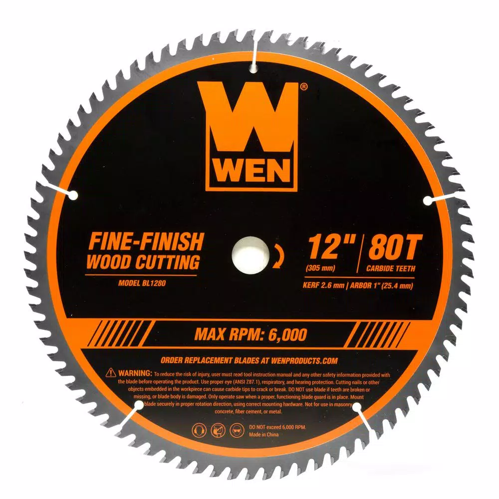 Best deal 🔔 WEN 12 In. 32-Tooth And 80-Tooth Carbide-Tipped Professional Woodworking Saw Blade Set (2-Pack) 🎉 8 Best deal 🔔 WEN 12 In. 32-Tooth And 80-Tooth Carbide-Tipped Professional Woodworking Saw Blade Set (2-Pack) 🎉 - Image 6