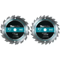 Flash Sale ⌛ Makita 6-1/2 In. Carbide-Tipped Circular Saw Blade (2-Pieces) ⌛
