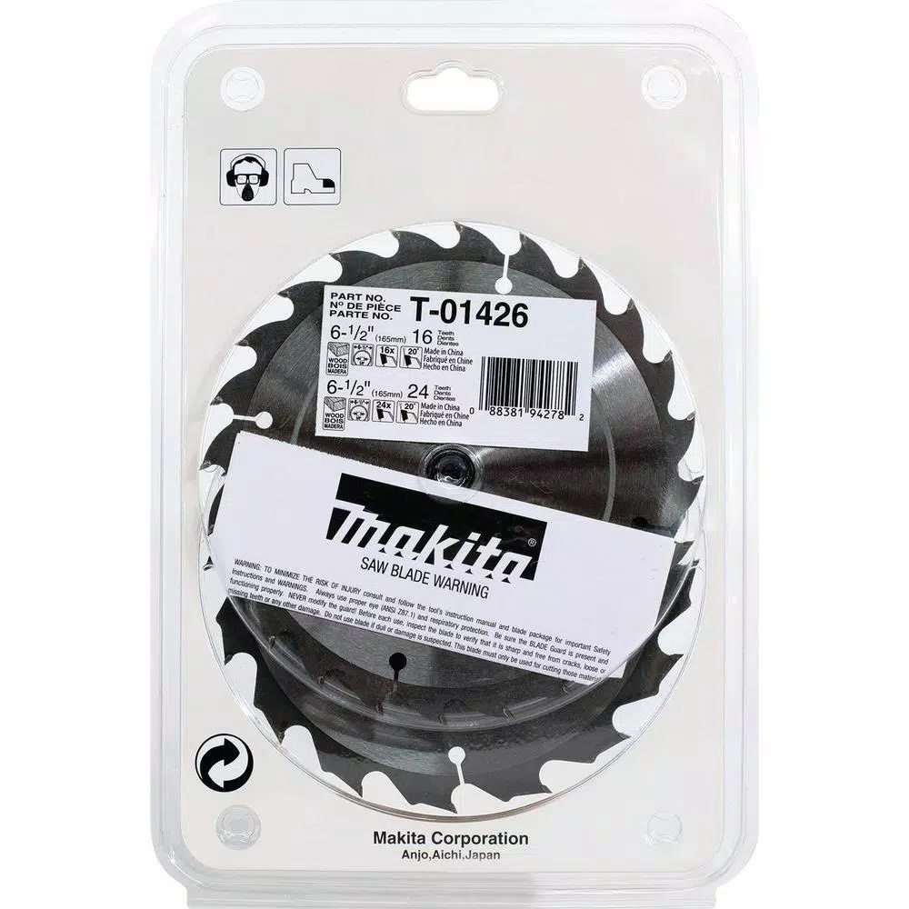 Flash Sale ⌛ Makita 6-1/2 In. Carbide-Tipped Circular Saw Blade (2-Pieces) ⌛ 6 Flash Sale ⌛ Makita 6-1/2 In. Carbide-Tipped Circular Saw Blade (2-Pieces) ⌛ - Image 4