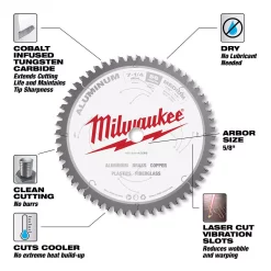 Best Sale ❤️ Milwaukee 7-1/4 In. X 56 Carbide Teeth Aluminum Cutting Circular Saw Blade 🌟 11 Best Sale ❤️ Milwaukee 7-1/4 In. X 56 Carbide Teeth Aluminum Cutting Circular Saw Blade 🌟 -saw-blades Shop unnamed file 2129