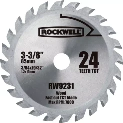 Discount 🔥 Rockwell VERSACUT 3-3/8 In. 24-Teeth Carbide-Tipped Blade 🛒