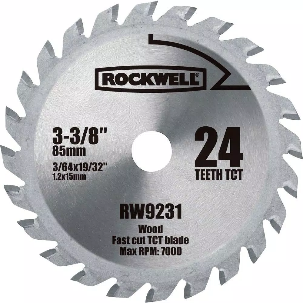 Discount π₯ Rockwell VERSACUT 3-3/8 In. 24-Teeth Carbide-Tipped Blade π 3 Discount π₯ Rockwell VERSACUT 3-3/8 In. 24-Teeth Carbide-Tipped Blade π