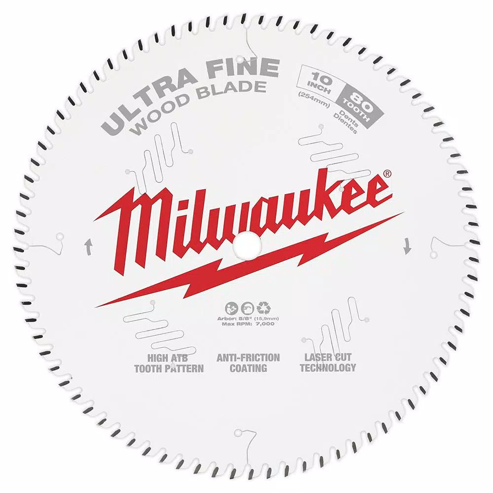 Brand new 😉 Milwaukee 10 In. X 80-Tooth Ultra Fine Finish Circular Saw Blade 🔥 5 Brand new 😉 Milwaukee 10 In. X 80-Tooth Ultra Fine Finish Circular Saw Blade 🔥 - Image 3