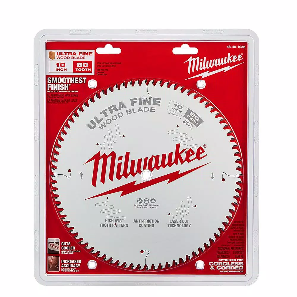 Brand new 😉 Milwaukee 10 In. X 80-Tooth Ultra Fine Finish Circular Saw Blade 🔥 6 Brand new 😉 Milwaukee 10 In. X 80-Tooth Ultra Fine Finish Circular Saw Blade 🔥 - Image 4