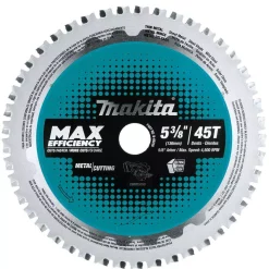 Buy 😀 Makita 5-3/8 In. 45T Carbide-Tipped Max Efficiency Saw Blade, Ferrous Metal-Thin Gauge 😍