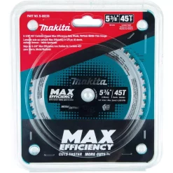 Buy 😀 Makita 5-3/8 In. 45T Carbide-Tipped Max Efficiency Saw Blade, Ferrous Metal-Thin Gauge 😍 -saw-blades Shop unnamed file 2246
