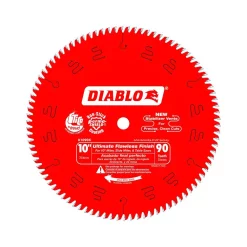 Promo ๐งจ DIABLO 10 In. X 90-Teeth Ultimate Polished Finish Saw Blade ๐
