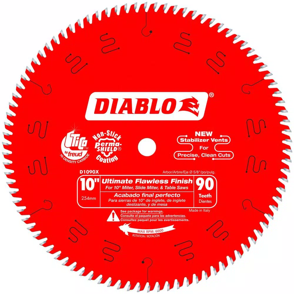 Promo 𧨠DIABLO 10 In. X 90-Teeth Ultimate Polished Finish Saw Blade π 7 Promo 𧨠DIABLO 10 In. X 90-Teeth Ultimate Polished Finish Saw Blade π - Image 5