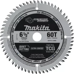 Deals 🥰 Makita 6-1/2 In. 60T (TCG) Carbide Tipped Cordless Plunge Saw Blade, MDF, Laminate 💯