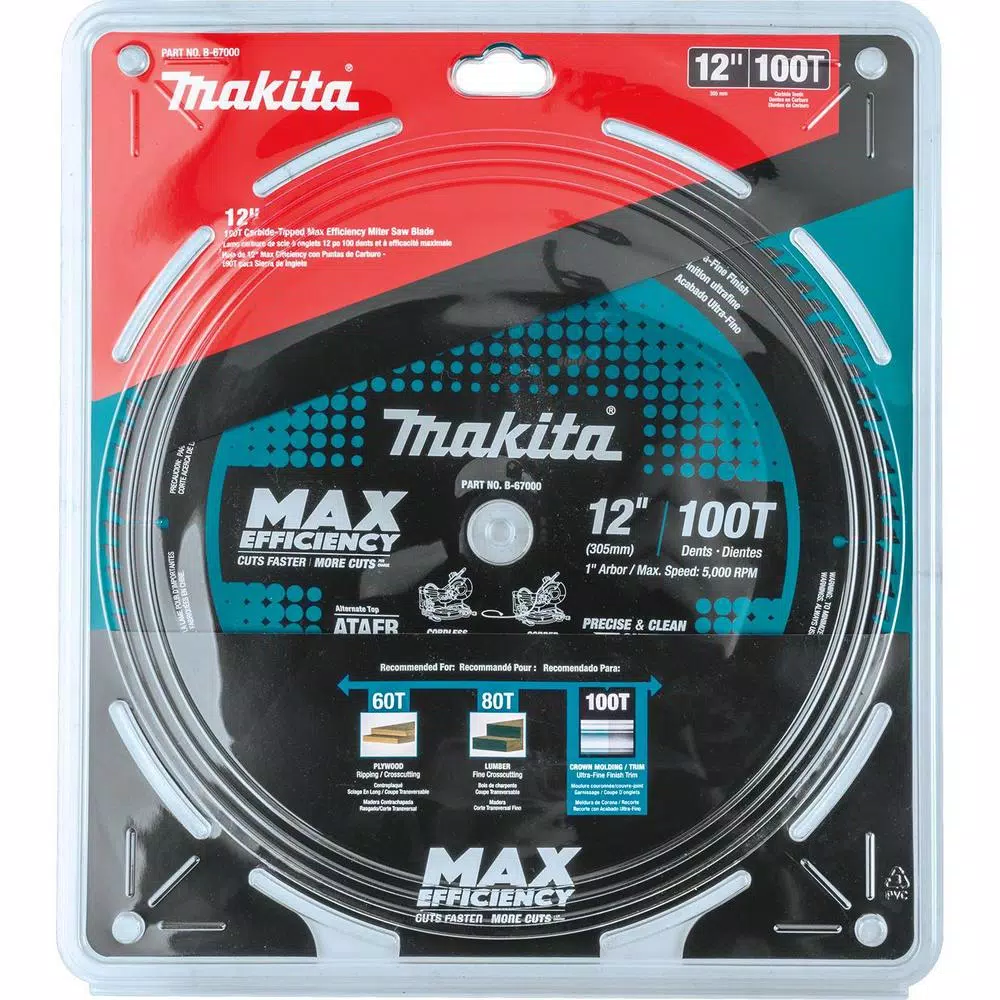 Best reviews of ✔️ Makita 12 In. 100T Carbide-Tipped Max Efficiency Miter Saw Blade ⌛ 7 Best reviews of ✔️ Makita 12 In. 100T Carbide-Tipped Max Efficiency Miter Saw Blade ⌛ - Image 5