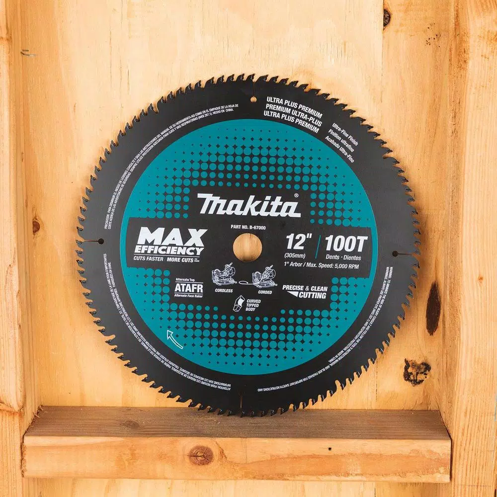 Best reviews of ✔️ Makita 12 In. 100T Carbide-Tipped Max Efficiency Miter Saw Blade ⌛ 11 Best reviews of ✔️ Makita 12 In. 100T Carbide-Tipped Max Efficiency Miter Saw Blade ⌛ - Image 9