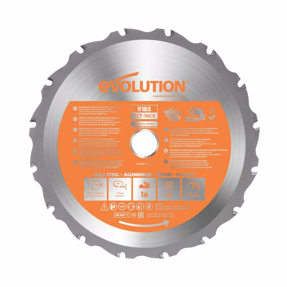 Promo 🤩 Evolution Power Tools 7-1/4 In. 20-T Multi-Material Replacement Circular And Chop Saw Blade ✨ 3 Promo 🤩 Evolution Power Tools 7-1/4 In. 20-T Multi-Material Replacement Circular And Chop Saw Blade ✨