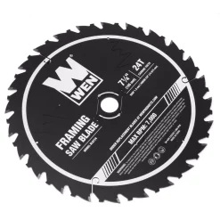 New ✨ WEN 7.25 In. 24-Tooth Carbide-Tipped Professional Framing Saw Blade For Miter Saws And Circular Saws ✔️ -saw-blades Shop unnamed file 2415