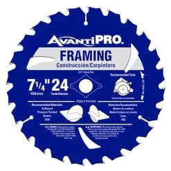 Coupon ๐ฅ Avanti Pro 7-1/4 In. X 24-Tooth Carbide Framing Saw Blade โญ