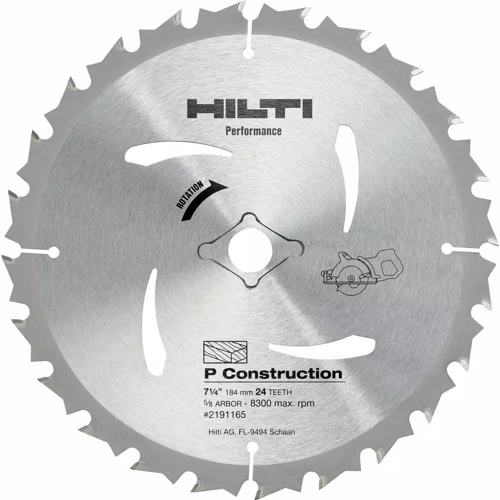 Top 10 🥰 Hilti 7-1/4 In. 24-Teeth Wood Circular Saw Construction Blade 💯 3 Top 10 🥰 Hilti 7-1/4 In. 24-Teeth Wood Circular Saw Construction Blade 💯