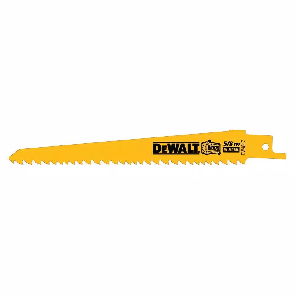 Budget 😉 DEWALT 6 In. 5/8 TPI Taper Back Bi-Metal Reciprocating Saw Blade (2-Pack) 😍 3 Budget 😉 DEWALT 6 In. 5/8 TPI Taper Back Bi-Metal Reciprocating Saw Blade (2-Pack) 😍