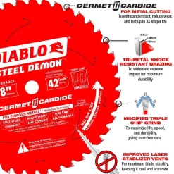Best deal 🔥 DIABLO 8 In. X 42-Tooth Steel Demon Cermet II Carbide Blade For Ferrous Metals & Stainless Steel ⭐ -saw-blades Shop unnamed file 2518