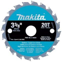 Brand new 🧨 Makita 3-3/8 In. 20-Teeth Carbide-Tipped Circular Saw Blade For SH01W ⌛