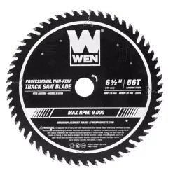 Hot Sale 😉 WEN 6.5 In. 56-Tooth Carbide-Tipped Thin-Kerf Professional ATAFR Track Saw Blade With PTFE 🧥 Coating ✔️