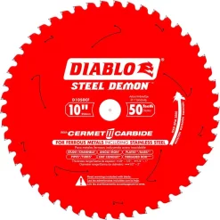Top 10 ๐ DIABLO 10 In. X 50-Tooth Steel Demon Cermet II Carbide Blade For Ferrous Metals And Stainless Steel ๐งจ