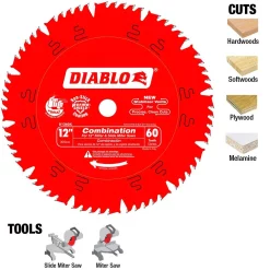 Discount 👍 DIABLO 12 In. X 60-Teeth Combination Saw Blade 😉 -saw-blades Shop unnamed file 2637
