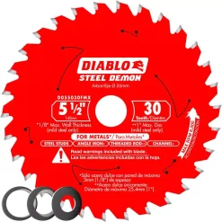 Best Pirce 👍 DIABLO 5-1/2 In. X 30-Teeth Metal Cutting Saw Blade With Bushings 🛒